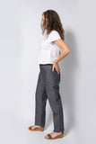 Linen/Cotton Blend Slim fit Pants
